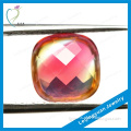 Cushion Colorful Checker Cut Loose Gemstone For Jewelry Making